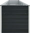 vidaXL - Plantenbak - verhoogd - 400x80x77 - cm - gegalvaniseerd - staal - antraciet