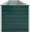 vidaXL - Plantenbak - verhoogd - 400x80x77 - cm - gegalvaniseerd - staal - groen