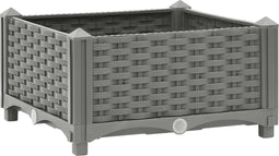 vidaXL - Plantenbak - verhoogd - 40x40x23 - cm - polypropeen