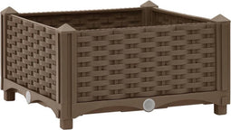 vidaXL - Plantenbak - verhoogd - 40x40x23 - cm - polypropyleen