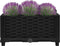 vidaXL - Plantenbak - verhoogd - 40x40x23 - cm - polypropyleen