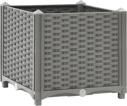 vidaXL - Plantenbak - verhoogd - 40x40x38 - cm - polypropeen