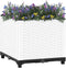 vidaXL - Plantenbak - verhoogd - 40x40x38 - cm - polypropeen