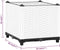 vidaXL - Plantenbak - verhoogd - 40x40x38 - cm - polypropeen