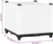 vidaXL - Plantenbak - verhoogd - 40x40x38 - cm - polypropeen