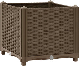 vidaXL - Plantenbak - verhoogd - 40x40x38 - cm - polypropyleen