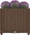 vidaXL - Plantenbak - verhoogd - 40x40x38 - cm - polypropyleen