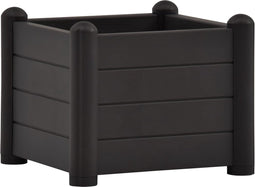 vidaXL - Plantenbak - verhoogd - 43x43x35 - cm - PP - antraciet