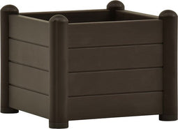 vidaXL - Plantenbak - verhoogd - 43x43x35 - cm - PP - mokka