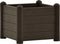 vidaXL - Plantenbak - verhoogd - 43x43x35 - cm - PP - mokka