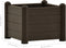 vidaXL - Plantenbak - verhoogd - 43x43x35 - cm - PP - mokka