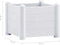 vidaXL - Plantenbak - verhoogd - 43x43x35 - cm - PP - wit