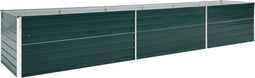 vidaXL - Plantenbak - verhoogd - 480x80x45 - cm - gegalvaniseerd - staal - groen