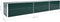 vidaXL - Plantenbak - verhoogd - 480x80x45 - cm - gegalvaniseerd - staal - groen