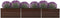 vidaXL - Plantenbak - verhoogd - 480x80x45 - cm - gegalvaniseerd - staal - bruin