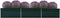 vidaXL - Plantenbak - verhoogd - 480x80x45 - cm - gegalvaniseerd - staal - groen