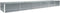 vidaXL - Plantenbak - verhoogd - 480x80x45 - cm - gegalvaniseerd - staal - grijs
