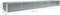 vidaXL - Plantenbak - verhoogd - 480x80x45 - cm - gegalvaniseerd - staal - grijs