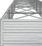vidaXL - Plantenbak - verhoogd - 480x80x45 - cm - gegalvaniseerd - staal - zilver