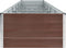 vidaXL - Plantenbak - verhoogd - 480x80x45 - cm - gegalvaniseerd - staal - bruin