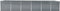 vidaXL - Plantenbak - verhoogd - 480x80x45 - cm - gegalvaniseerd - staal - grijs