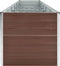 vidaXL - Plantenbak - verhoogd - 480x80x45 - cm - gegalvaniseerd - staal - bruin