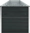 vidaXL - Plantenbak - verhoogd - 480x80x45 - cm - gegalvaniseerd - staal - antraciet
