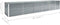 vidaXL - Plantenbak - verhoogd - 480x80x45 - cm - gegalvaniseerd - staal - grijs