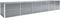 vidaXL - Plantenbak - verhoogd - 480x80x77 - cm - gegalvaniseerd - staal - grijs