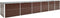 vidaXL - Plantenbak - verhoogd - 480x80x77 - cm - gegalvaniseerd - staal - bruin