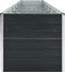 vidaXL - Plantenbak - verhoogd - 480x80x77 - cm - gegalvaniseerd - staal - antraciet