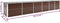 vidaXL - Plantenbak - verhoogd - 480x80x77 - cm - gegalvaniseerd - staal - bruin