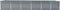vidaXL - Plantenbak - verhoogd - 480x80x77 - cm - gegalvaniseerd - staal - grijs
