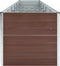 vidaXL - Plantenbak - verhoogd - 480x80x77 - cm - gegalvaniseerd - staal - bruin