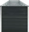 vidaXL - Plantenbak - verhoogd - 480x80x77 - cm - gegalvaniseerd - staal - antraciet