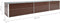 vidaXL - Plantenbak - verhoogd - 480x80x77 - cm - gegalvaniseerd - staal - bruin