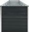 vidaXL - Plantenbak - verhoogd - 480x80x77 - cm - gegalvaniseerd - staal - antraciet