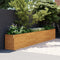 vidaXL - Plantenbak - verhoogd - 482x50x69 - cm - cortenstaal