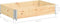 vidaXL - Plantenbak - verhoogd - 50x100 - cm - massief - grenenhout