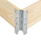 vidaXL - Plantenbak - verhoogd - 50x150 - cm - massief - grenenhout