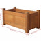 vidaXL - Plantenbak - verhoogd - 50x25x25 - cm - acaciahout