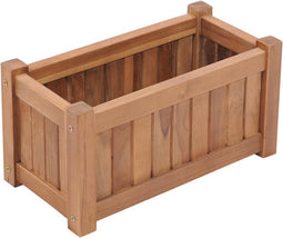 vidaXL - Plantenbak - verhoogd - 50x25x25 - cm - massief - teakhout