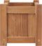 vidaXL - Plantenbak - verhoogd - 50x25x25 - cm - massief - teakhout