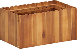 vidaXL - Plantenbak - verhoogd - 50x30x25 - cm - massief - acaciahout