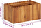 vidaXL - Plantenbak - verhoogd - 50x30x25 - cm - massief - acaciahout