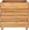 vidaXL - Plantenbak - verhoogd - 50x40x38 - cm - gerecycled - teakhout - en - staal