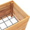 vidaXL - Plantenbak - verhoogd - 50x40x38 - cm - gerecycled - teakhout - en - staal