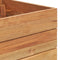 vidaXL - Plantenbak - verhoogd - 50x40x38 - cm - gerecycled - teakhout - en - staal