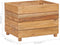 vidaXL - Plantenbak - verhoogd - 50x40x38 - cm - gerecycled - teakhout - en - staal
