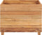 vidaXL - Plantenbak - verhoogd - 50x40x38 - cm - gerecycled - teakhout - en - staal